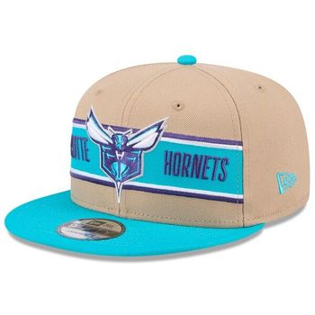 [해외] 1063149 뉴에라 모자 NBA 샬럿 호네츠 2024 NBA Draft 9FIFTY Hat Tan/Teal