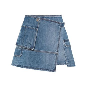 25 FW  비대칭 데님 미니 스커트 3641MDD233L247292 TP424881613 74916099