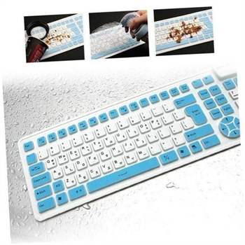 실리콘 롤 키보드 usb 유선 키보드 방수 저소음 사무용 여행용 키스