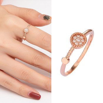 엘렌쥬얼리 14k 코넬리아 미스 링 반지