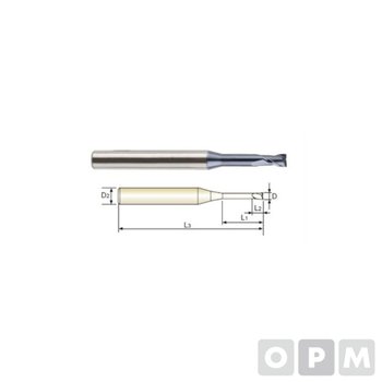 [VCH696NR]부품 S 리브엔드밀 4G 2F D4.0X6X6(30)X70