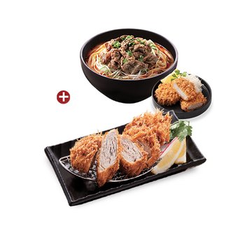 [기프티쇼] 사보텐 카라이 우동 세트 + 24겹 카사네 카츠 세트