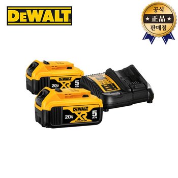 디월트 스타터키트 DCB184P2 충전기 <b>DCB1104</b> 5.0Ah 배터리 DCB184 12V 20V