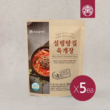 설렁탕집 육개장 500g X 5팩 (간편상온)