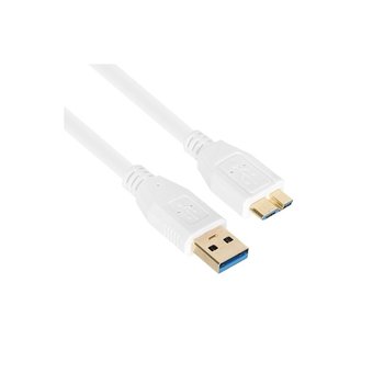강원전자 NETmate NM-UM330Z USB3.0 AM-Micro B 케이블 3m (화이트)