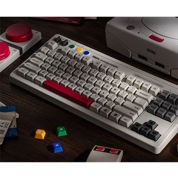 [해외] [한정판]8BitDo Retro87 S버전 레트로 기계식 키보드 2000mAh TOP구조 알루미늄보강판