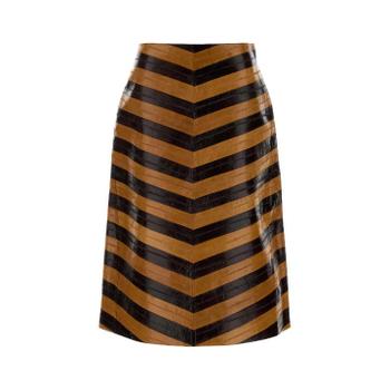 FENDI 투톤 가죽 스커트 FPD966AVJ7 F1TJK TP870870004