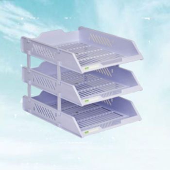 전면라벨링 A4 3단서류함 서류분류 3층서류분리함 문서보관 응모상자 문서함 파일박스