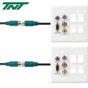 TNT UG18DN56 RGB+스테레오 or 3RCA + 4듈 월 플레이트 분리