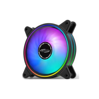 케이스 쿨러 쿨링팬 120mm ARGB PWM 블랙 1개 데스크탑 냉각