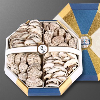 건해몽 장흥 버섯 눈꽃세트 4호(백화고 140g * 2EA / 표고버섯 슬라이스 110g * 2EA)