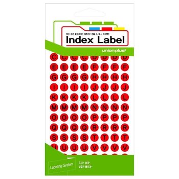 스티커 레드 벳 원형스티커 리 컬러스티커 9mm 13매입 (WFJQXEP)