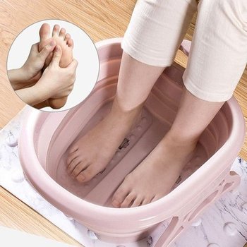 고품질 접이식 지압족욕통 - 족욕대야 족욕기 발찜질 마사지 각탕...