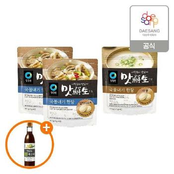 청정원 맛선생 국물내기한알(40ea) 멸치디포리2개+사골1개+(증정)구운대파채소액560g