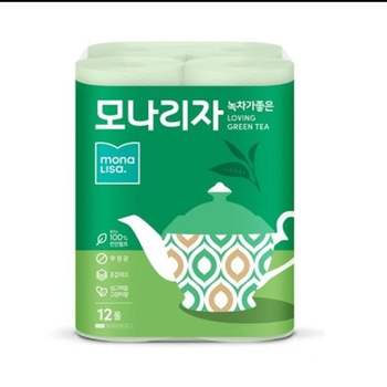 모나리자 보성녹차잎 화장지 무형광 12롤 롤화장지 3겹화장지 각티슈 냅킨 두루마리화장지