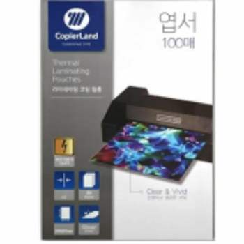 정전기방지 EO76GC14 코팅지 엽서규격 110x160 150mic 100매 투명필름지 코팅용지 문서코팅 코팅