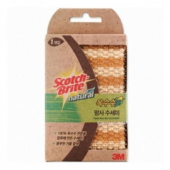내추럴 옥수수 망사 수세미 3M /76286 X ( 2매입 )
