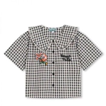 [해외] 겐조 켄조 키즈 깅엄 체크 로고 셔츠 Size 8Y K60185-N20 1310528