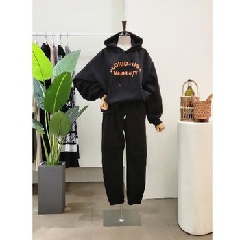 [대구백화점SG] 23FW3J9ST5660_레터링 캥거루 후드 세트