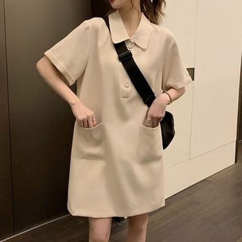 반팔원피스 FILZ3327 20대 원피스 카라원피스 여름 미니 포켓