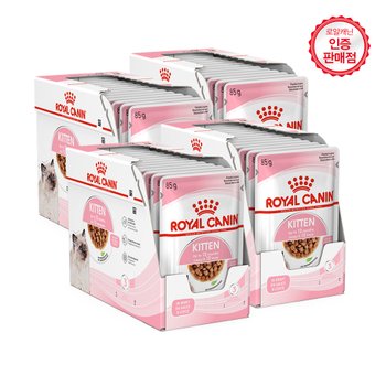 로얄캐닌 고양이사료 그레이비 키튼 파우치 85g x 48P / 습식파우치 모음집