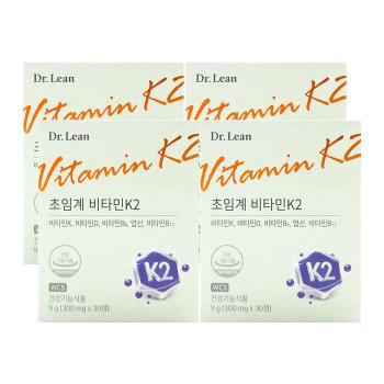 닥터린 초임계 비타민K2 300mg x 30정 x 4박스 (S17680971)