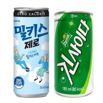 밀키스 제로 250mlx30캔+킨사이다 185mlx30캔. (S30955955)