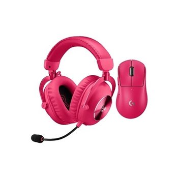 로지텍 G PRO X SUPERLIGHT 2 DEX + PRO X 2 무선 마우스 헤드셋 세트 (핑크)