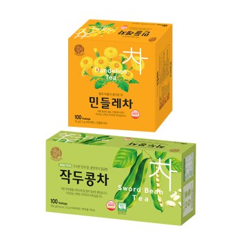 송원 작두콩차 100T +민들레차 100T (200T)