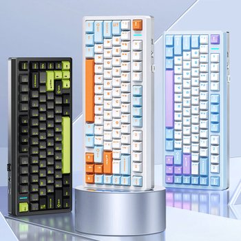 [해외] AULA 독거미 M75 알루미늄 기계식 키보드 75%배열 PC/FR4 보강판 Gasket 구조