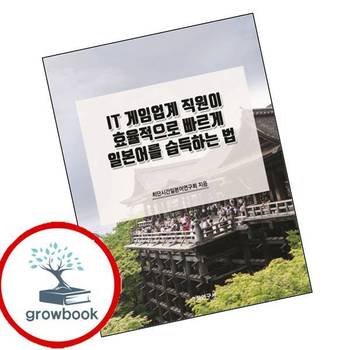 IT 게임업계 직원이 효율적으로 빠르게 일본어를 습득하는 법 책