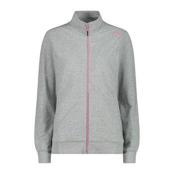 [해외] CMP 우먼 스웨트 셔츠 크루넥 우먼 스웨트 트레이닝 32D8006M 그리지오 멜 P.Fluo 7616269 76162