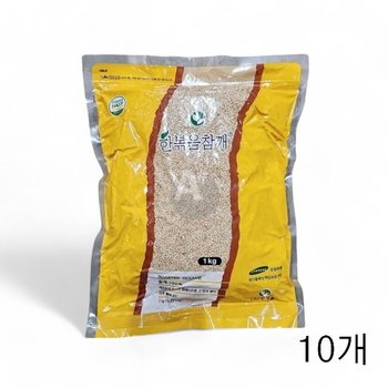 한식품 볶음참깨 1kg X 10개 고소한깨 볶은깨 식재료 (WFGUMD2)
