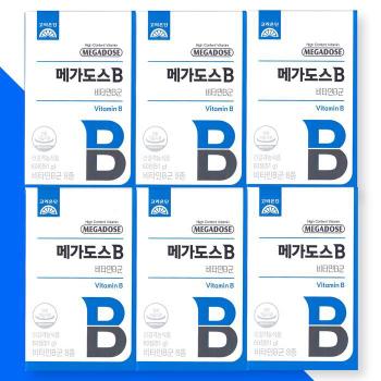 고려은단 메가도스B 비타민B군 컴플렉스 60정 x 6개 (S33306024)