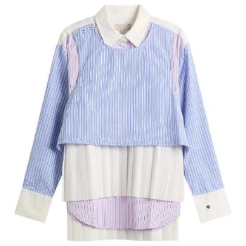 STEL 여성 STEL layered shirt Pink/Blue Stp