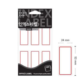 일반 적색 207R 정부화일라벨 24x53mm 견출지 (S47647914)