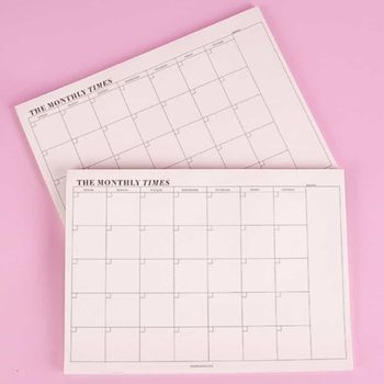 월간 일정 관리 플래너 60매 업무 체크리스트 필수 용품