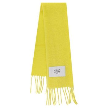 메종키츠네 로고 패치 알파카 머플러 레몬 110883643