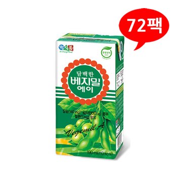 [정식품] 담백한 베지밀 에이 190mLx72팩