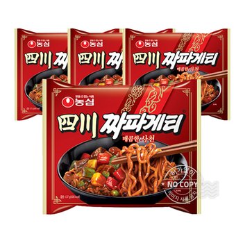 농심 사천짜파게티 137g 4입 x 3개