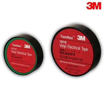 3M 전기 절연 비닐 테이프 1610 19mm 20M Black 전기공사 케이블 보수