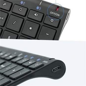블루투스 무선 키보드 pc 태블릿 키보드 휴대용 스마트 충전식 사무