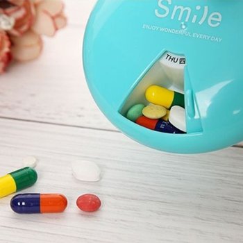 휴대용 일주일 약통 안심약통 안심약병 휴대용약통 알약병 요일약통 여행용약통