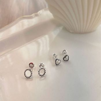 (silver SD98DF09 925) antique aurora earring