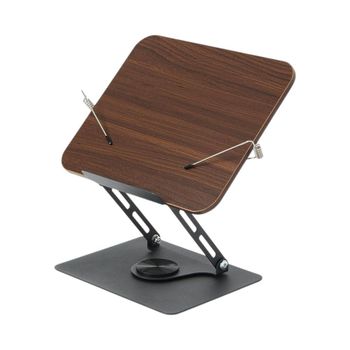 알루미늄 독서대 (360회전 월넛) DK81 북거치대 높이조절독서대 알루미늄독서대 책스탠드