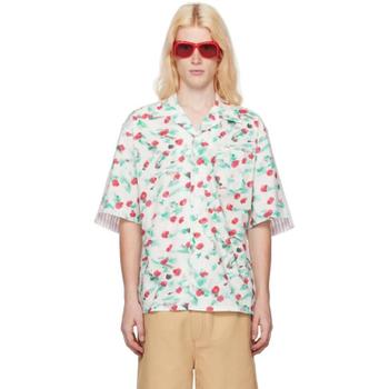 마르니 화이트 레버리 셔츠 CUMU0287QY UTC325 TP839513441