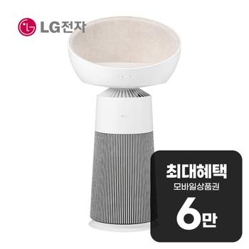 LG 퓨리케어 오브제컬렉션 에어로캣타워 공기청정기 6평형 AS065CWHA 렌탈 60개월 월 23600원