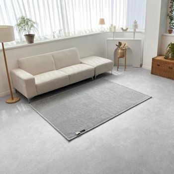 Ks 사계절 구 들장 카페트러그 워셔블 EMF 전기장판 그레이 153x200