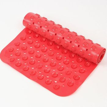 비타리토 KOBA4064 미끄럼방지 흡착 욕실매트 40x100cm 레드