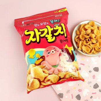 농심 자갈치 문어맛 300g / 대용량 간식 지퍼백보관